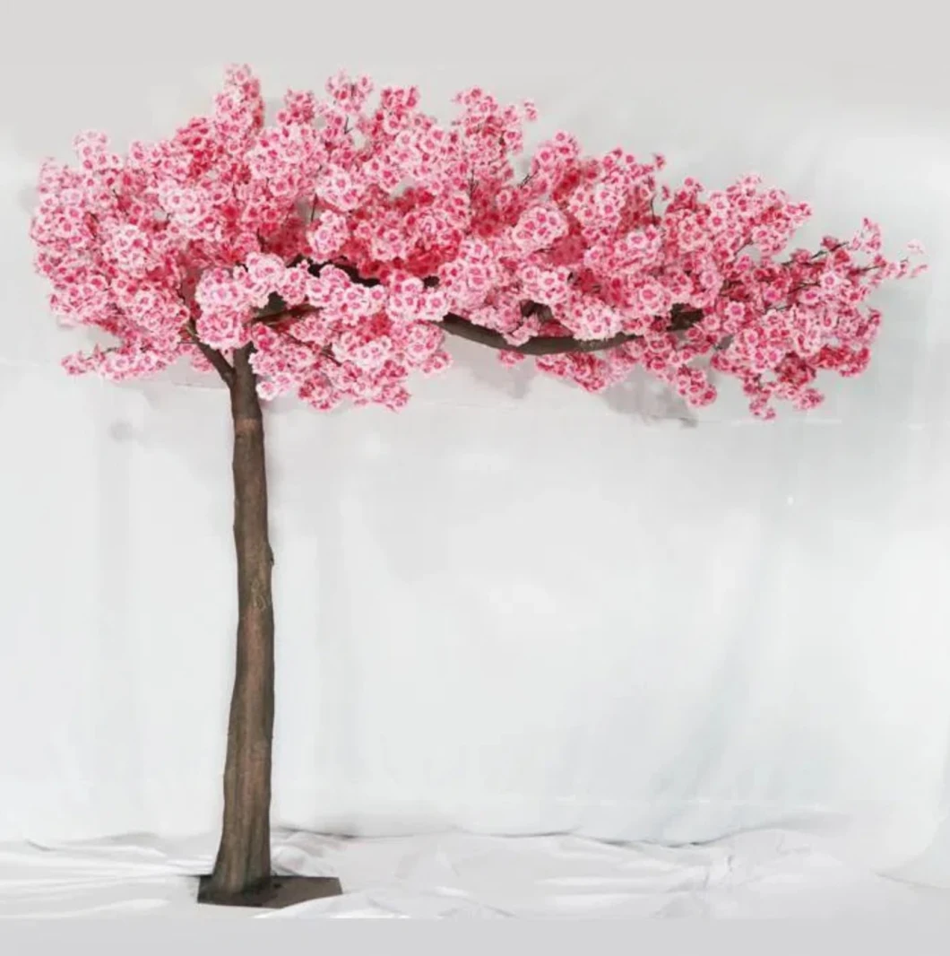 Indoor Outdoor Customized Size Sakura Table Big Artificial Pink Cherry Blossom Tree for Wedding Decor