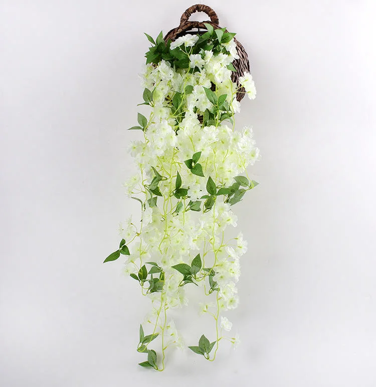 Silk Artificial Cherry Blossom Hanging Vine