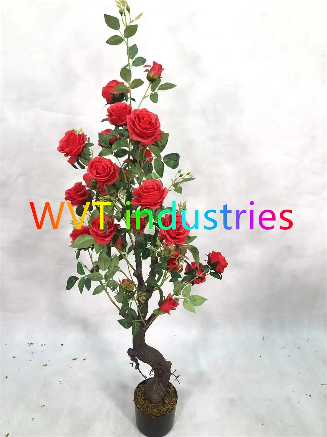 Artificial Flower Tree Potted Plant Faux Cypress Bonsai for Decoration