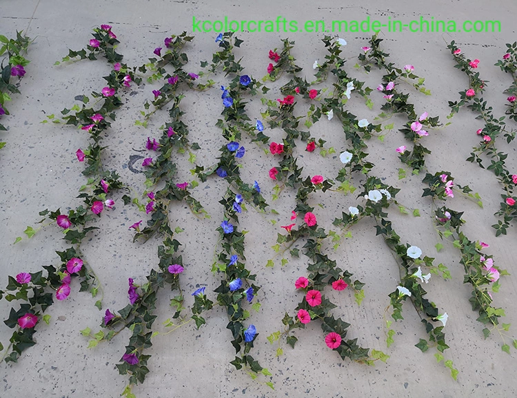 Wall Hanging Artificial Morning Glory Flower Wholesale Artificial Flower Vine