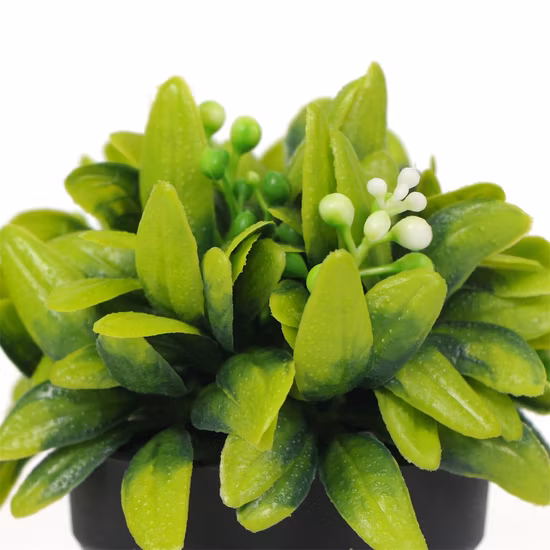 Piante di plastica artificiale 18 cm Mini giardino domestico Piante decorative finte Forniture artificiali Bonsai artificiali in vaso